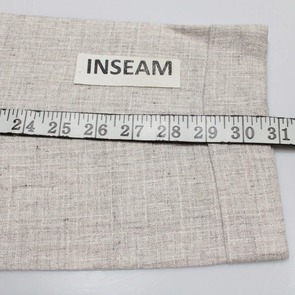 Luciano Barbera NWT Pleated Dress Pants Size 50 (US 34) in Brown Linen Blend
